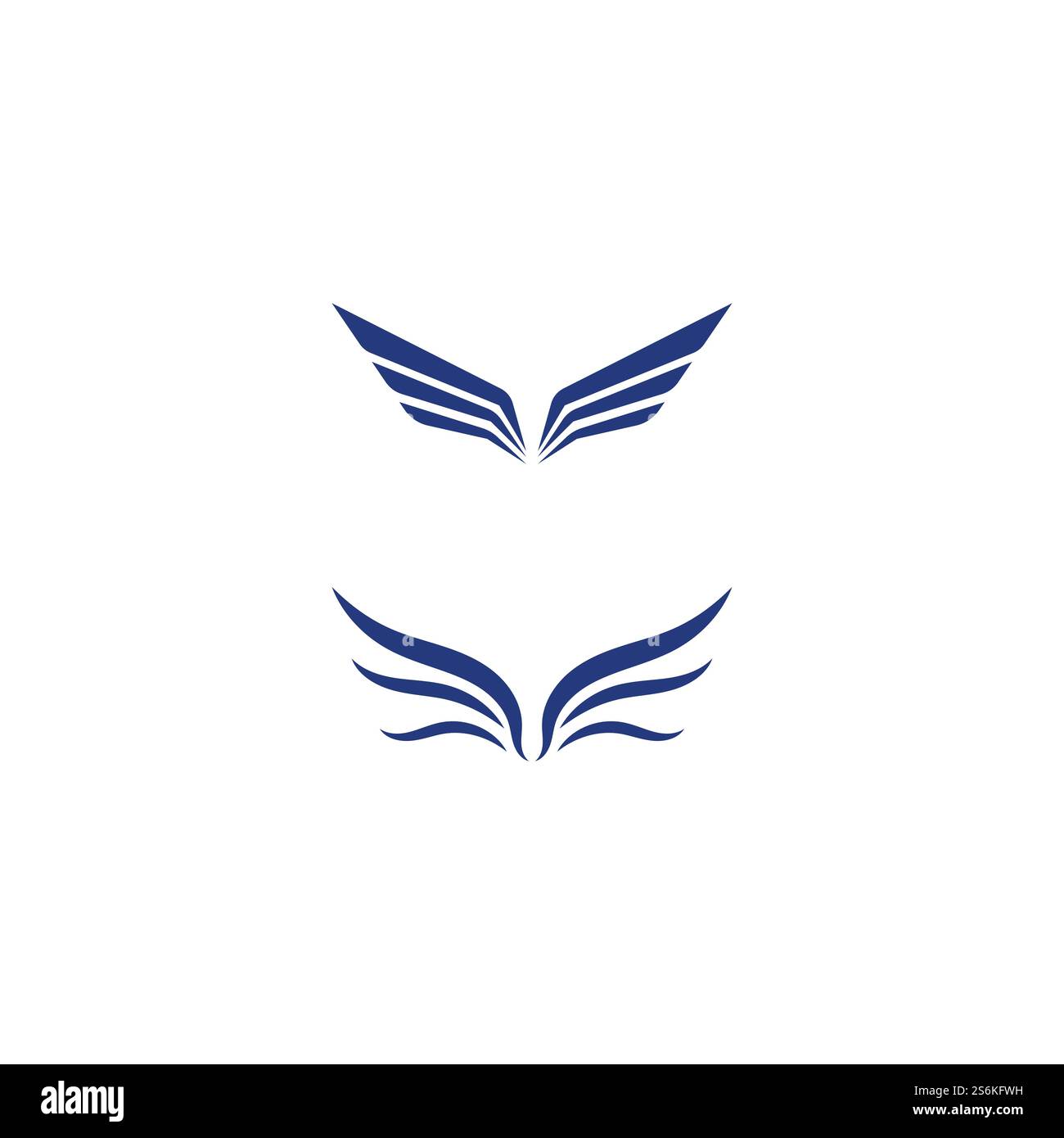Wing illustration logo and symbol vector design Stock Vector Image ...