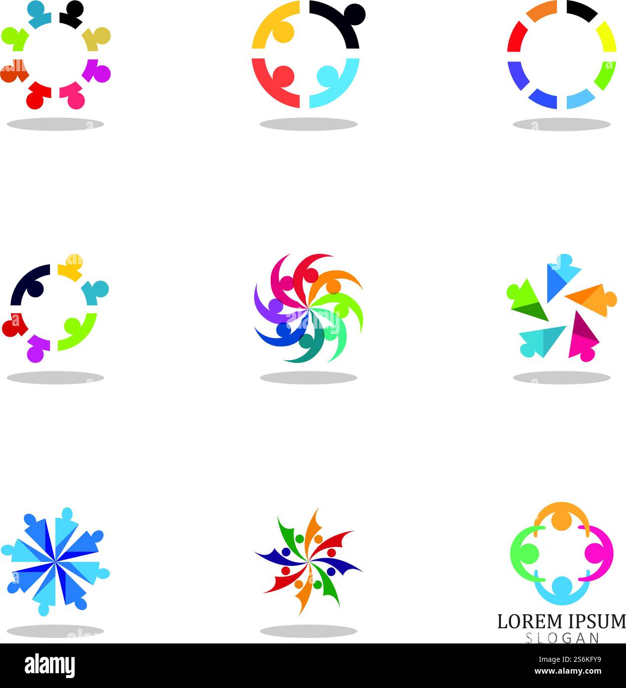Community Logo Teamwork Logo Group Logo Vector Icon Stock Vector Image ...