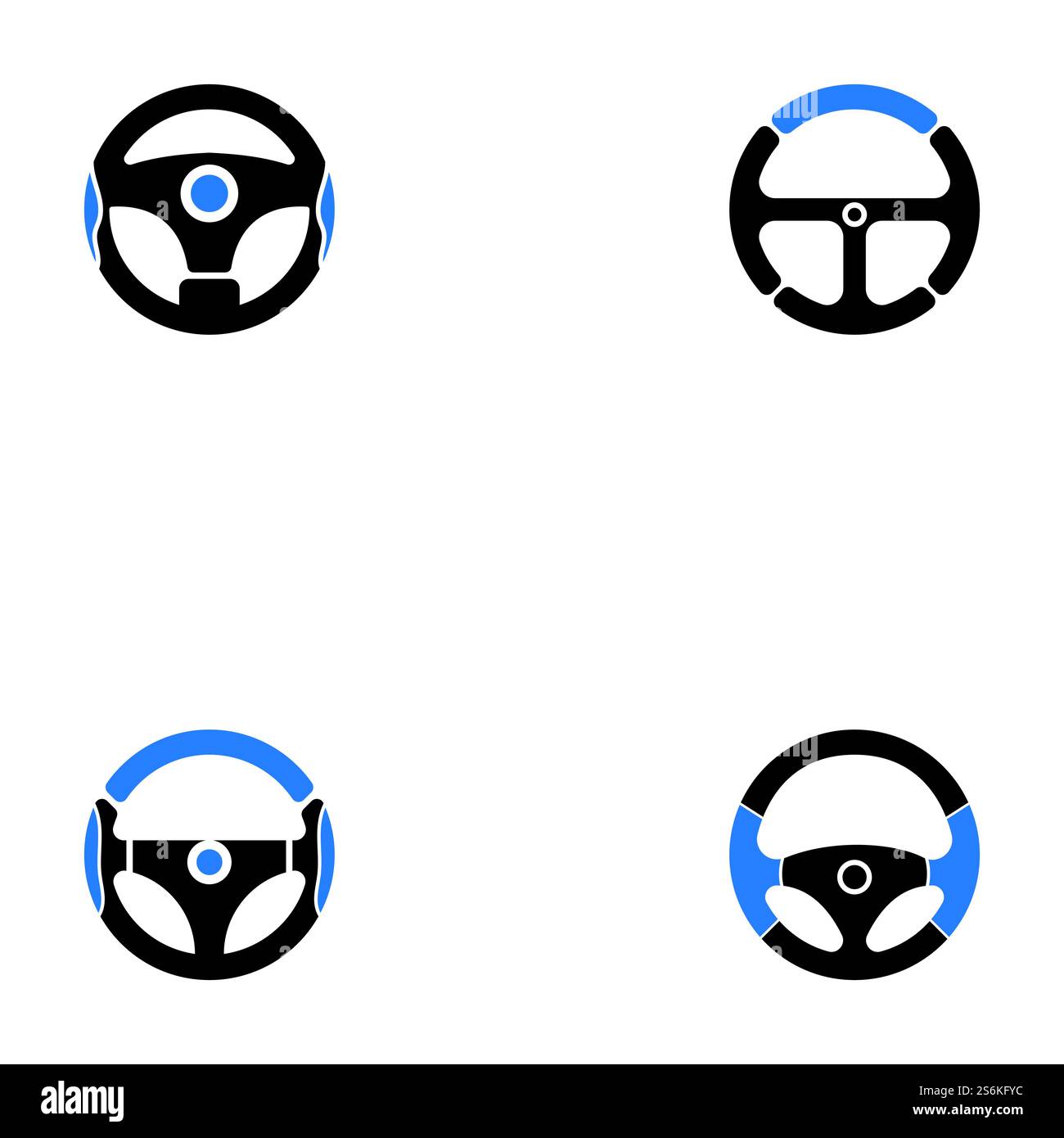 Steering Wheel vector image logo Stock Vector Image & Art - Alamy