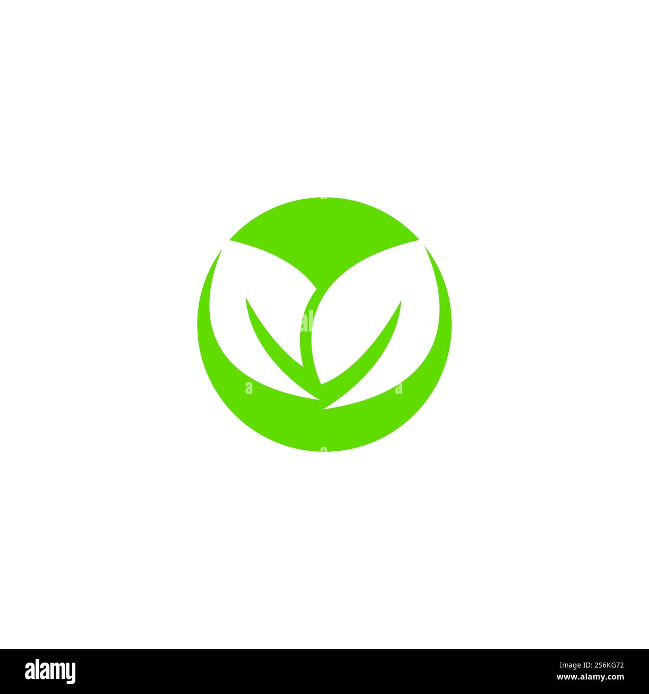 Eco icon green leaf vector illustration Stock Vector Image & Art - Alamy