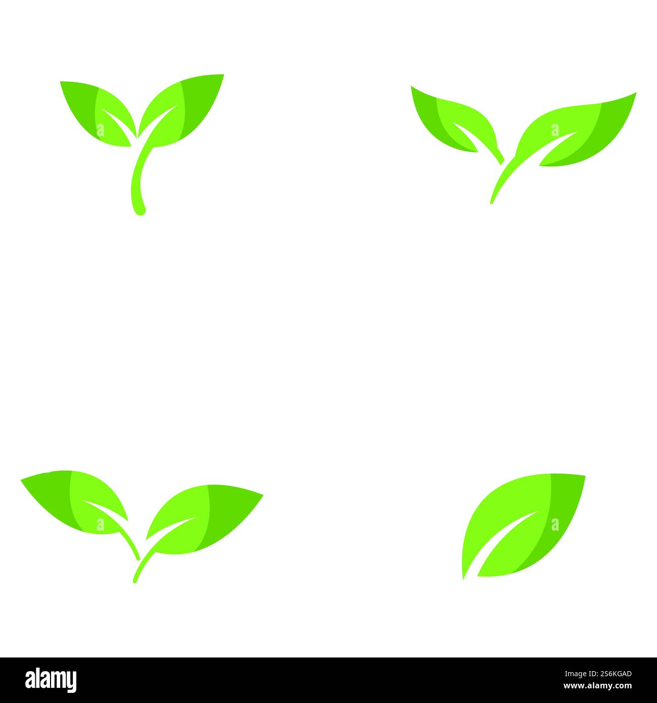 Eco icon green leaf vector illustration Stock Vector Image & Art - Alamy