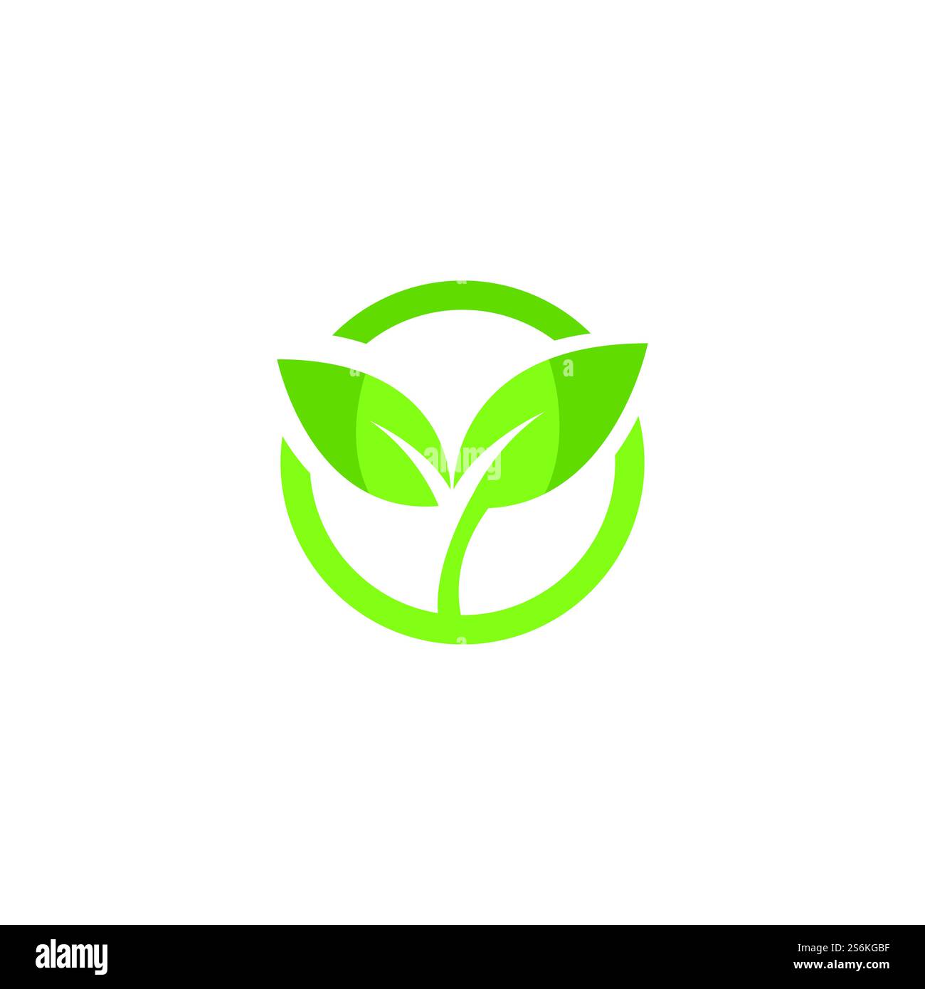 Eco icon green leaf vector illustration Stock Vector Image & Art - Alamy