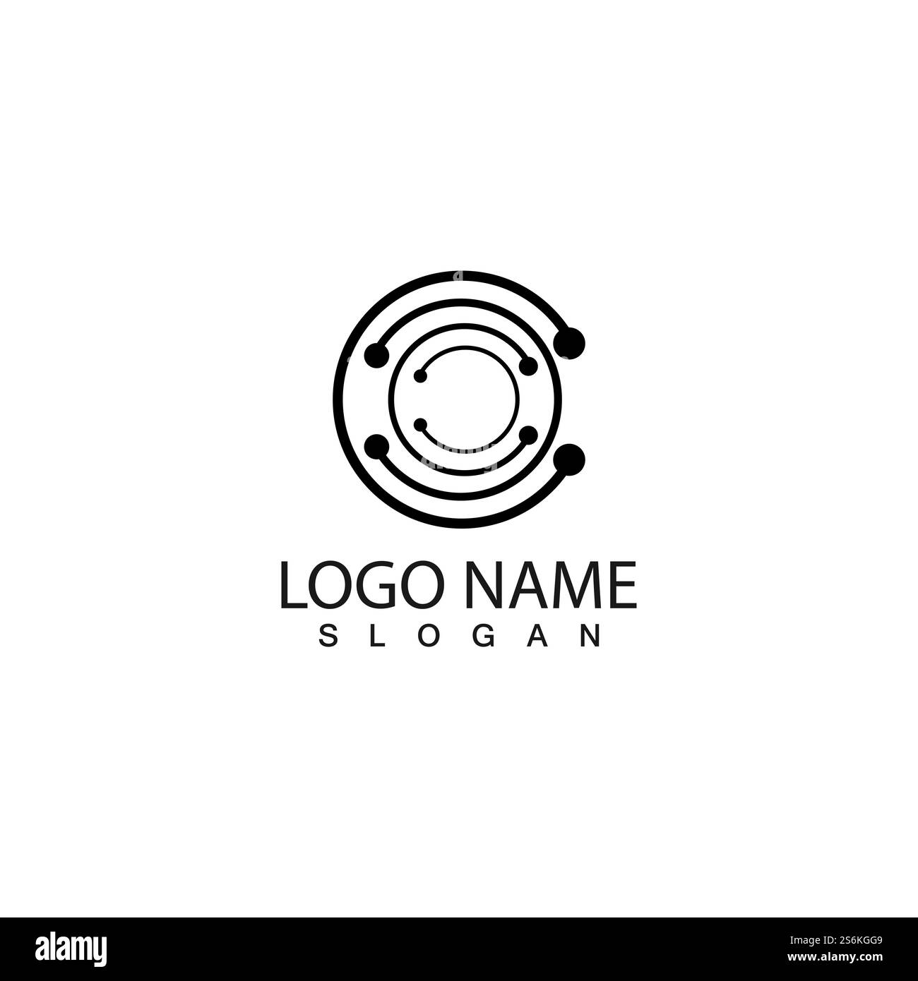 Technology circle logo and symbols Vector Stock Vector Image & Art - Alamy