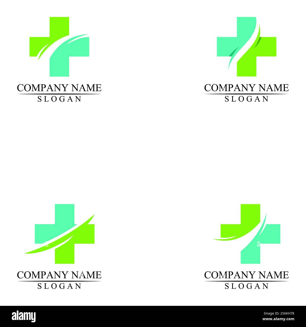 Medical Cross and Health Pharmacy Logo Design Template Stock Vector ...