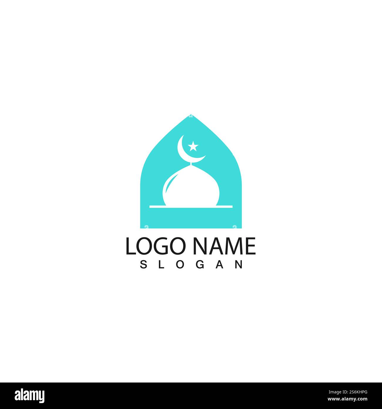 Mosque icon vector Illustration design template Stock Vector