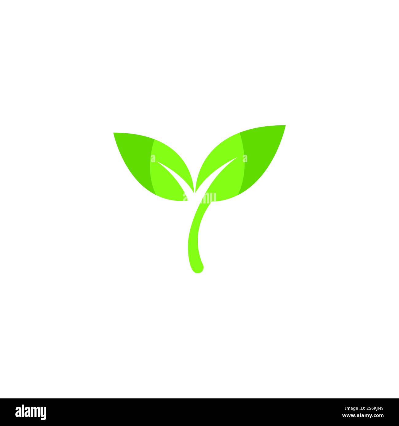 Eco icon green leaf vector illustration Stock Vector Image & Art - Alamy