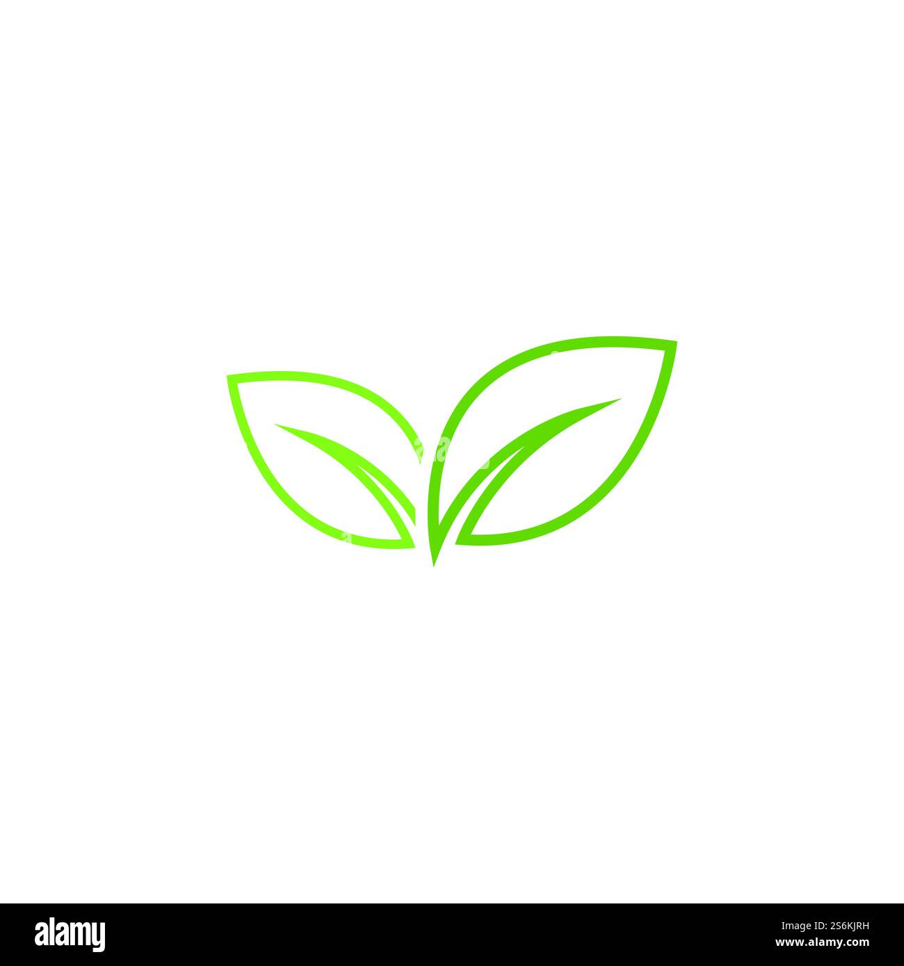 Eco icon green leaf vector illustration Stock Vector Image & Art - Alamy