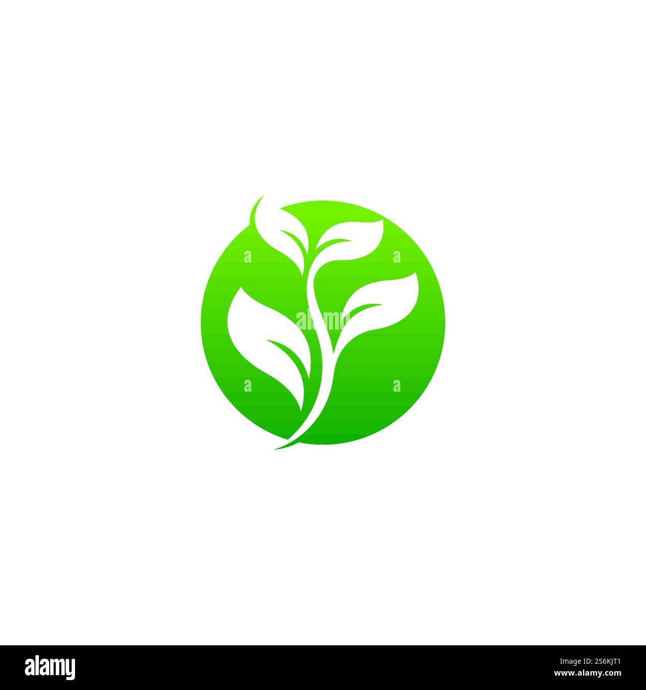 Eco icon green leaf vector illustration Stock Vector Image & Art - Alamy