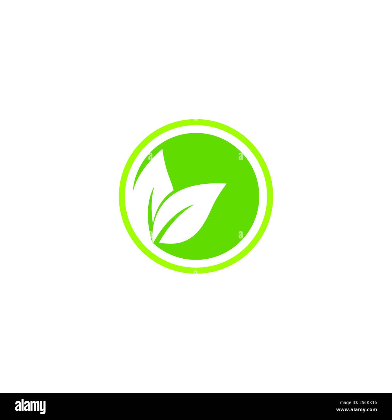 Eco icon green leaf vector illustration Stock Vector Image & Art - Alamy