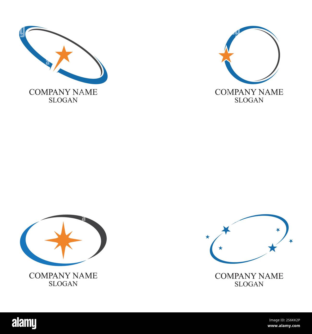 Star Of circle and star logo vector illustration template design Stock ...