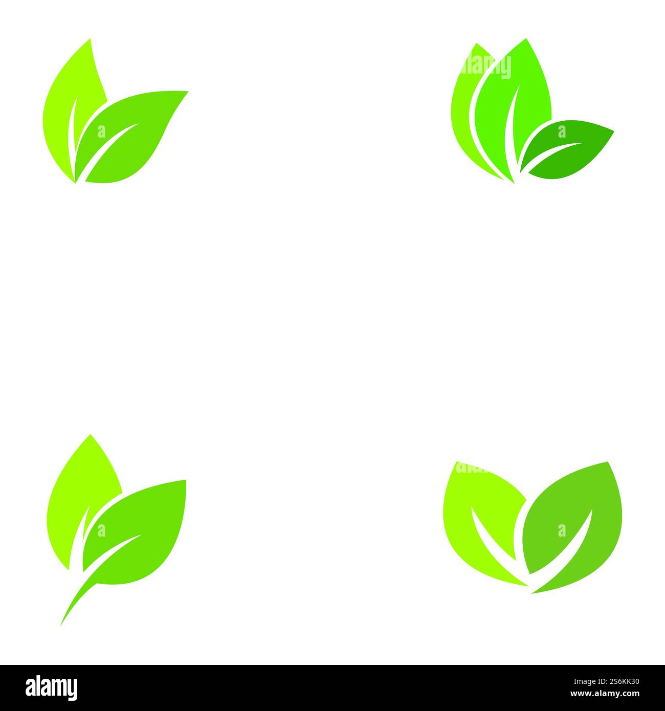 Eco icon green leaf vector illustration Stock Vector Image & Art - Alamy