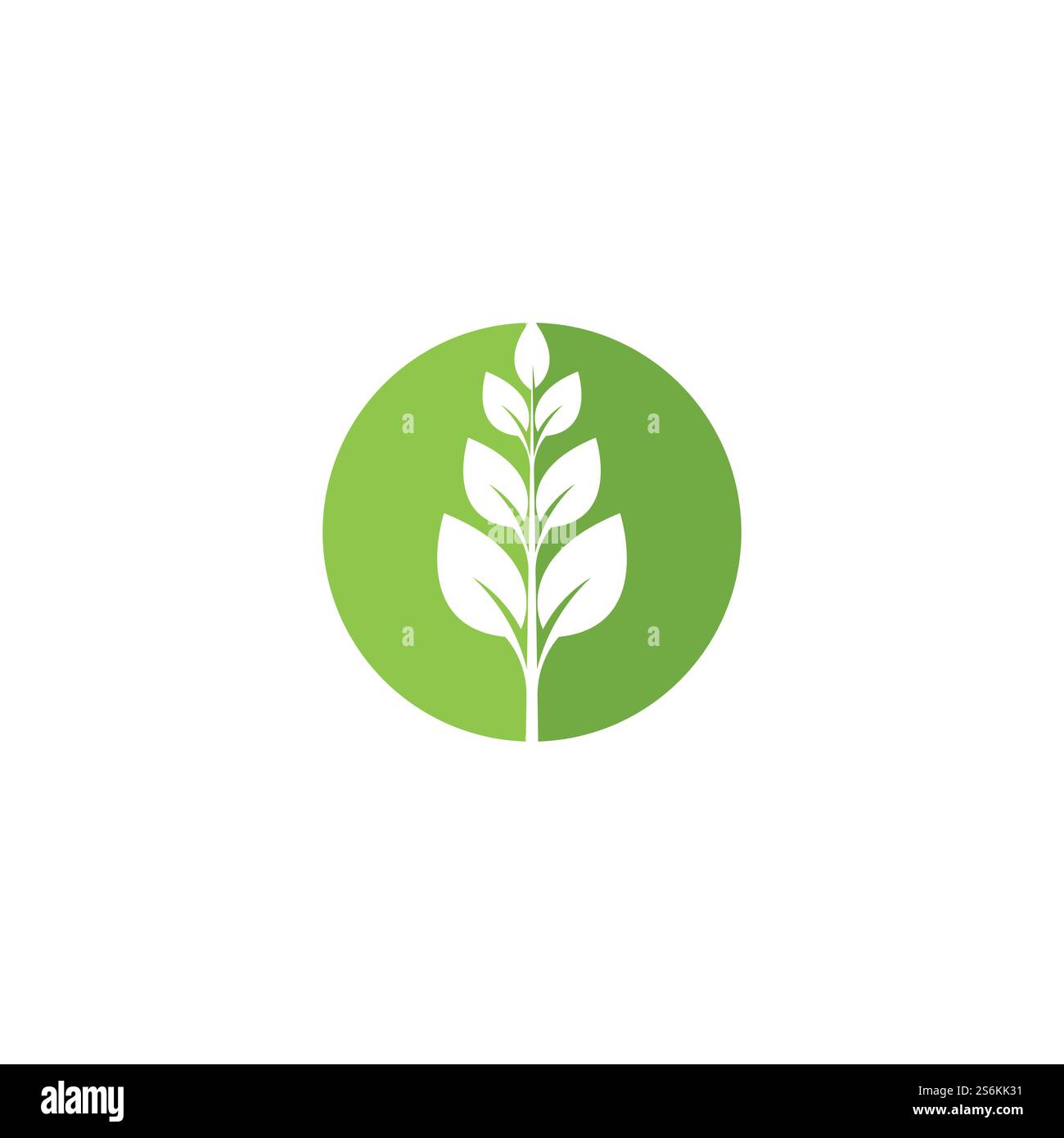 Eco icon green leaf vector illustration Stock Vector Image & Art - Alamy