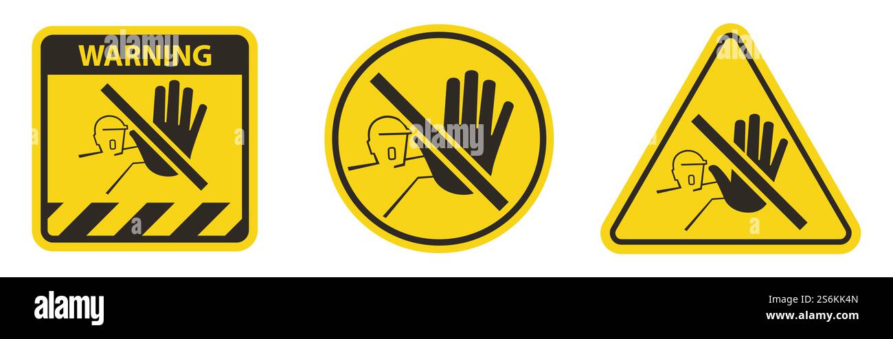 Do Not Touch,No Acces Sing Isolate On White Background Stock Vector
