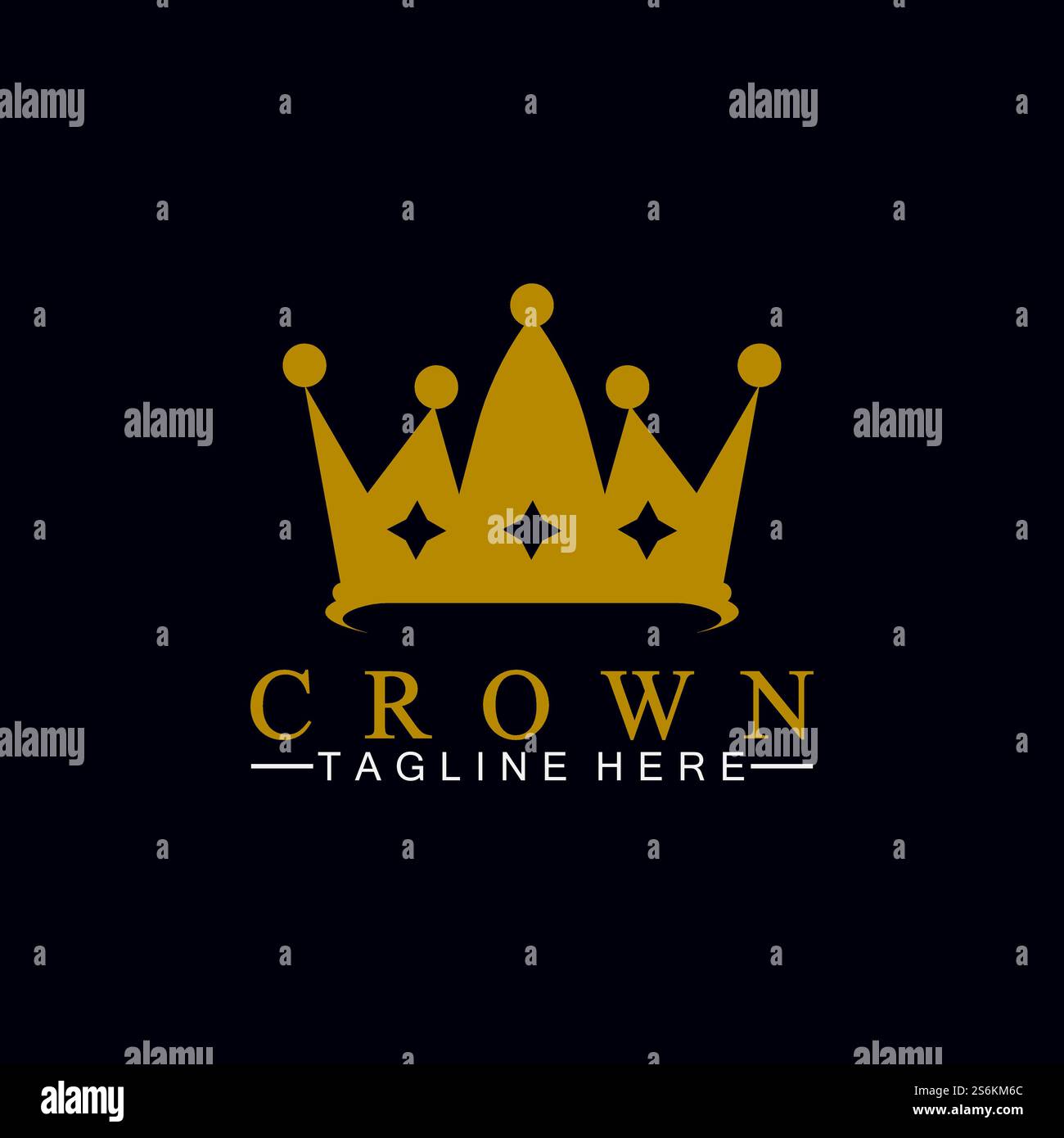 Crown Logo Template vector illustration Stock Vector Image & Art - Alamy
