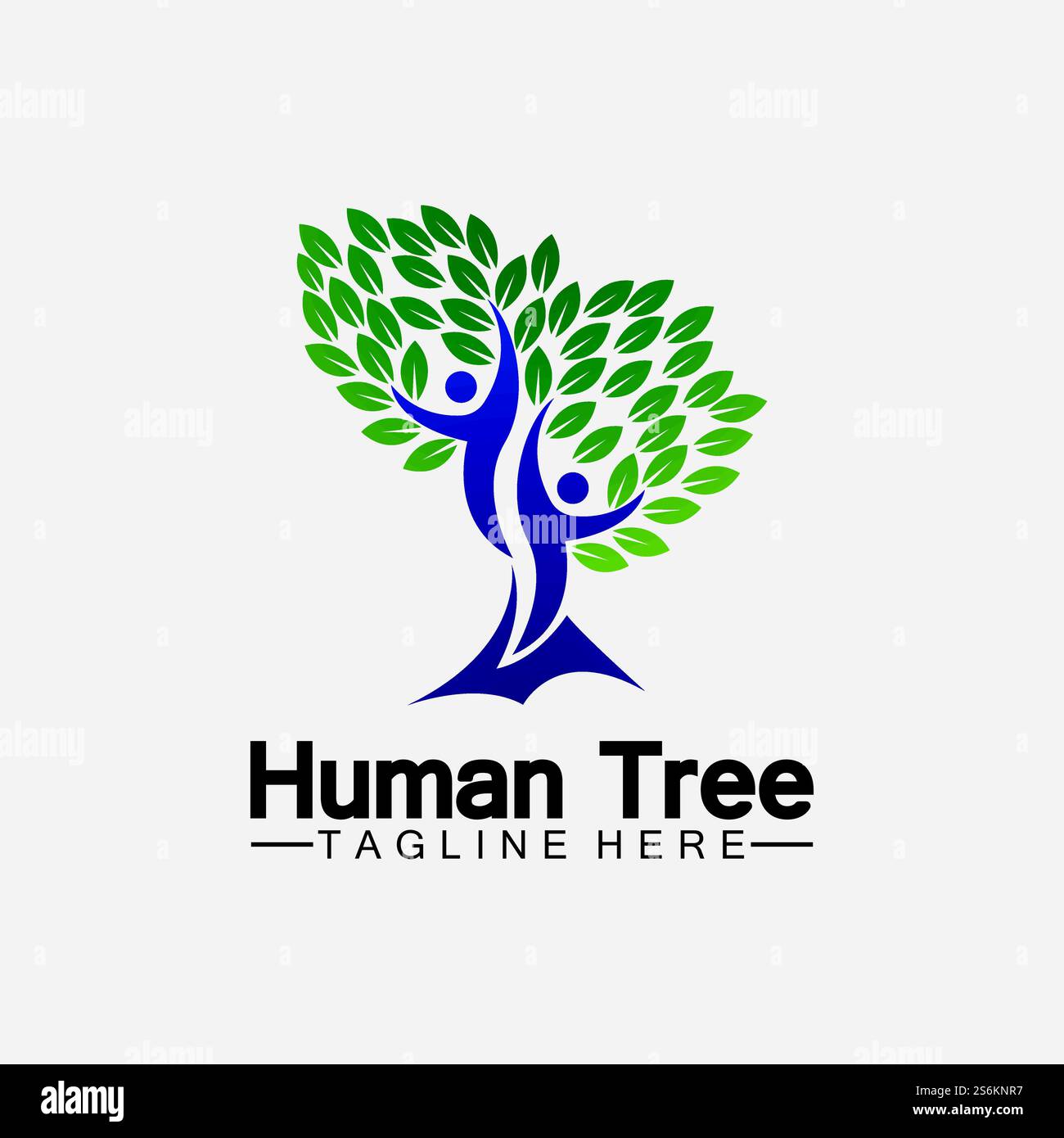 People Tree Vector Logo Template illustration design Stock Vector Image ...