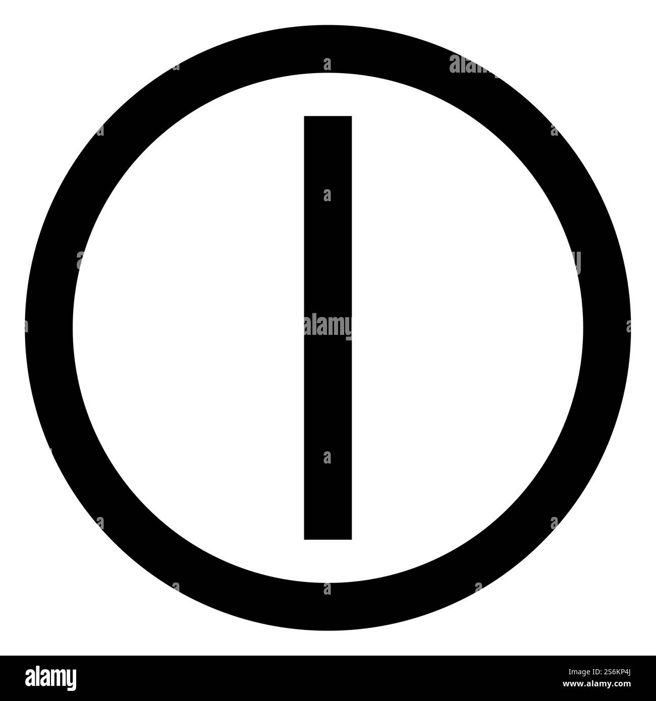 Caution On Off Push-Button Symbol Sign On White Background Stock Vector ...