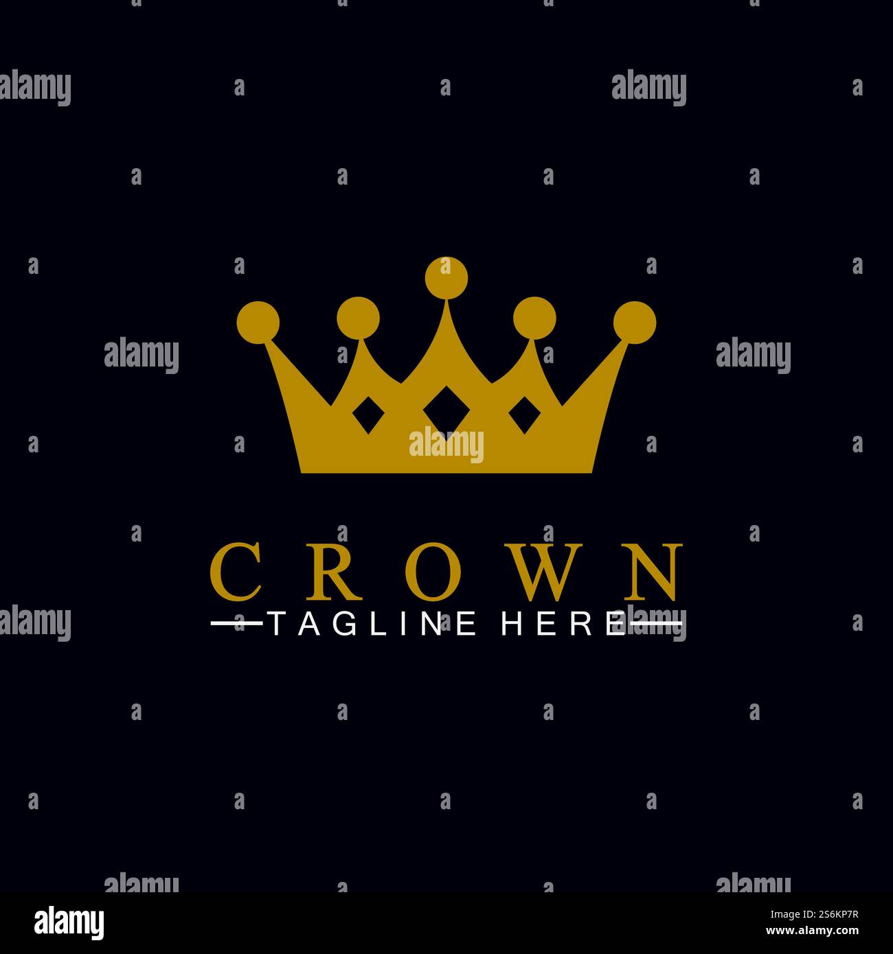 Crown Logo Template vector illustration Stock Vector Image & Art - Alamy