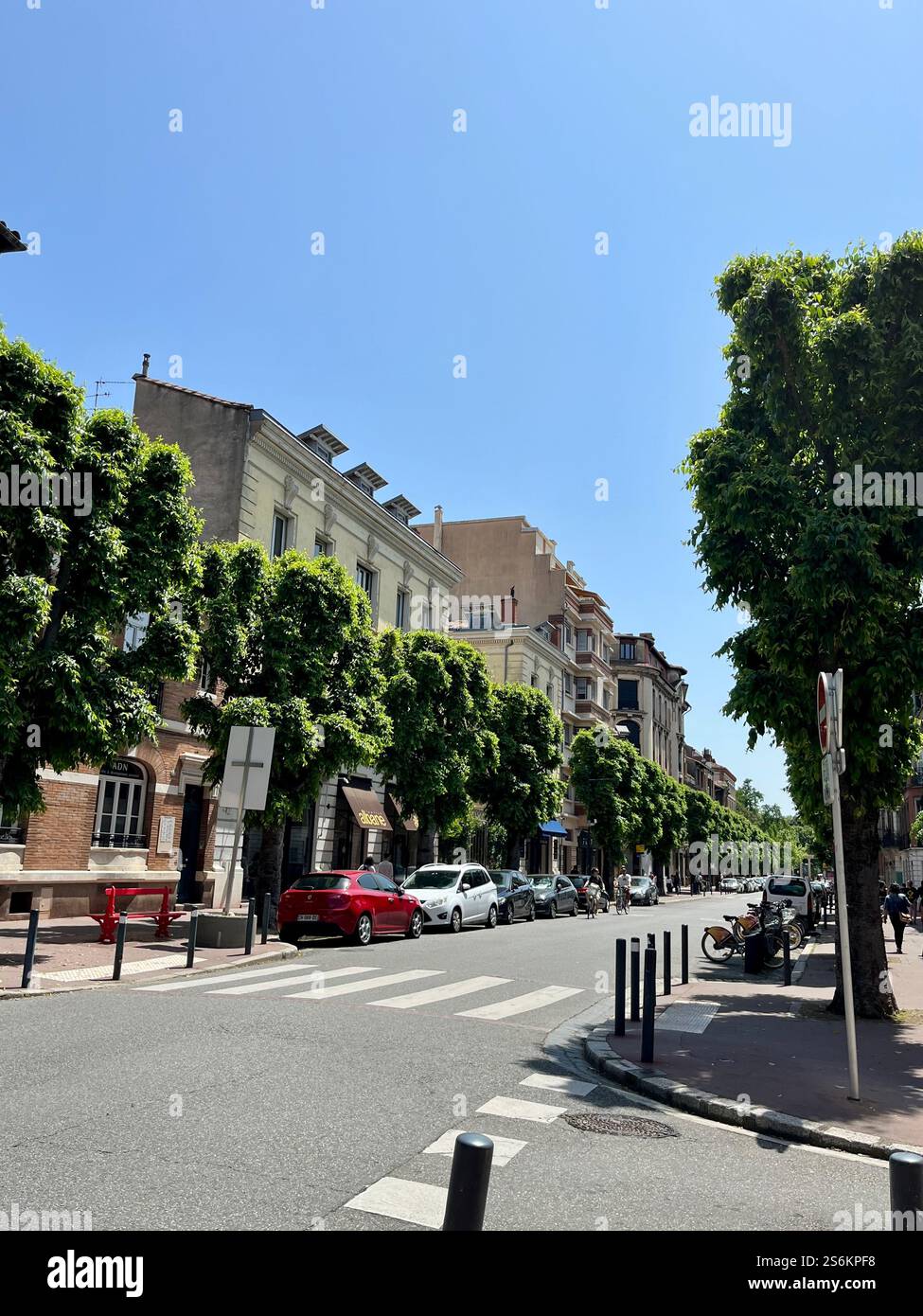 Streets in the centre of Toulouse, France - Smartphone Captured Stock Image