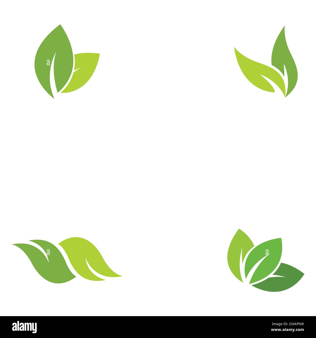 Eco icon green leaf vector illustration Stock Vector Image & Art - Alamy
