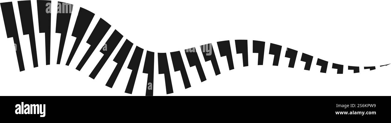 Piano vector ilustration flat design template Stock Vector