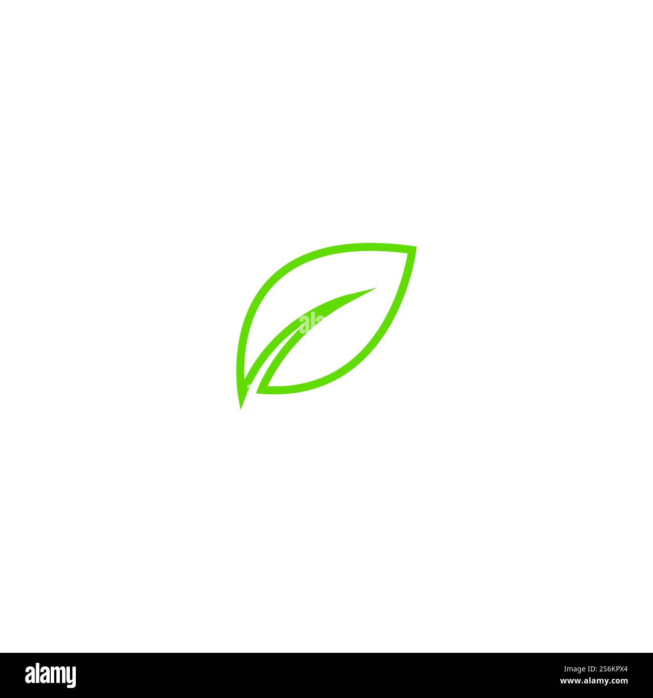 Eco icon green leaf vector illustration Stock Vector Image & Art - Alamy