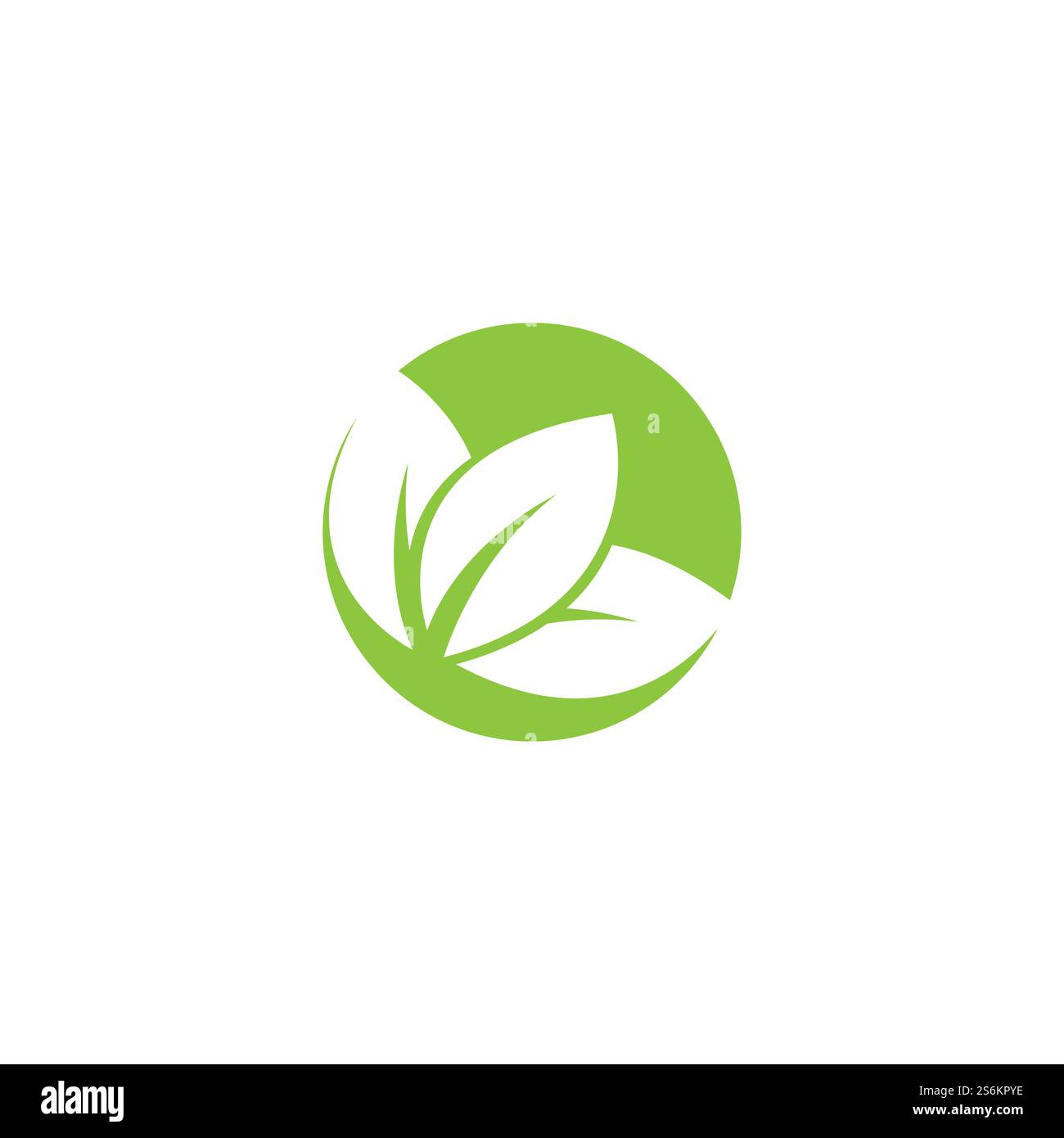 Eco icon green leaf vector illustration Stock Vector Image & Art - Alamy