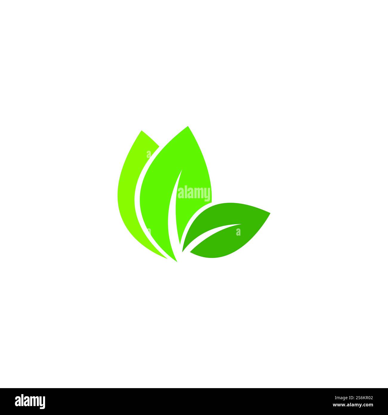 Eco icon green leaf vector illustration Stock Vector Image & Art - Alamy