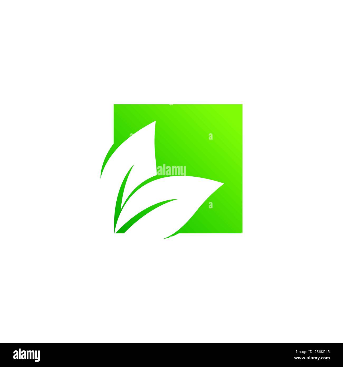 Eco icon green leaf vector illustration Stock Vector Image & Art - Alamy