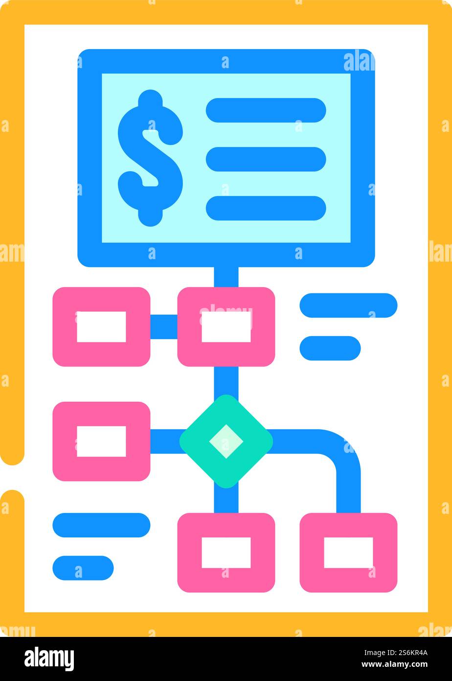 startup investment analysis color icon vector. startup investment ...