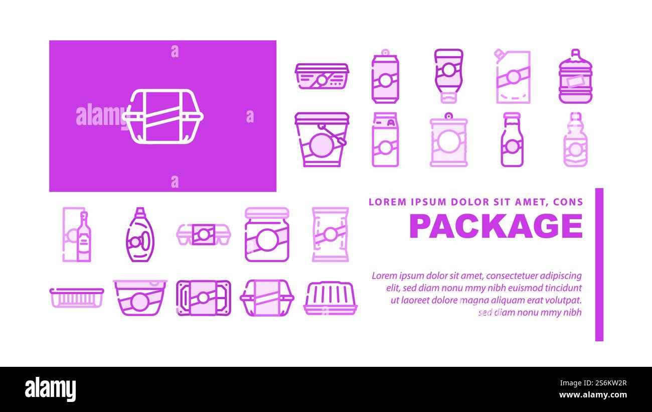 Buffet Food And Drinks Landing Web Page Header Banner Template Vector ...