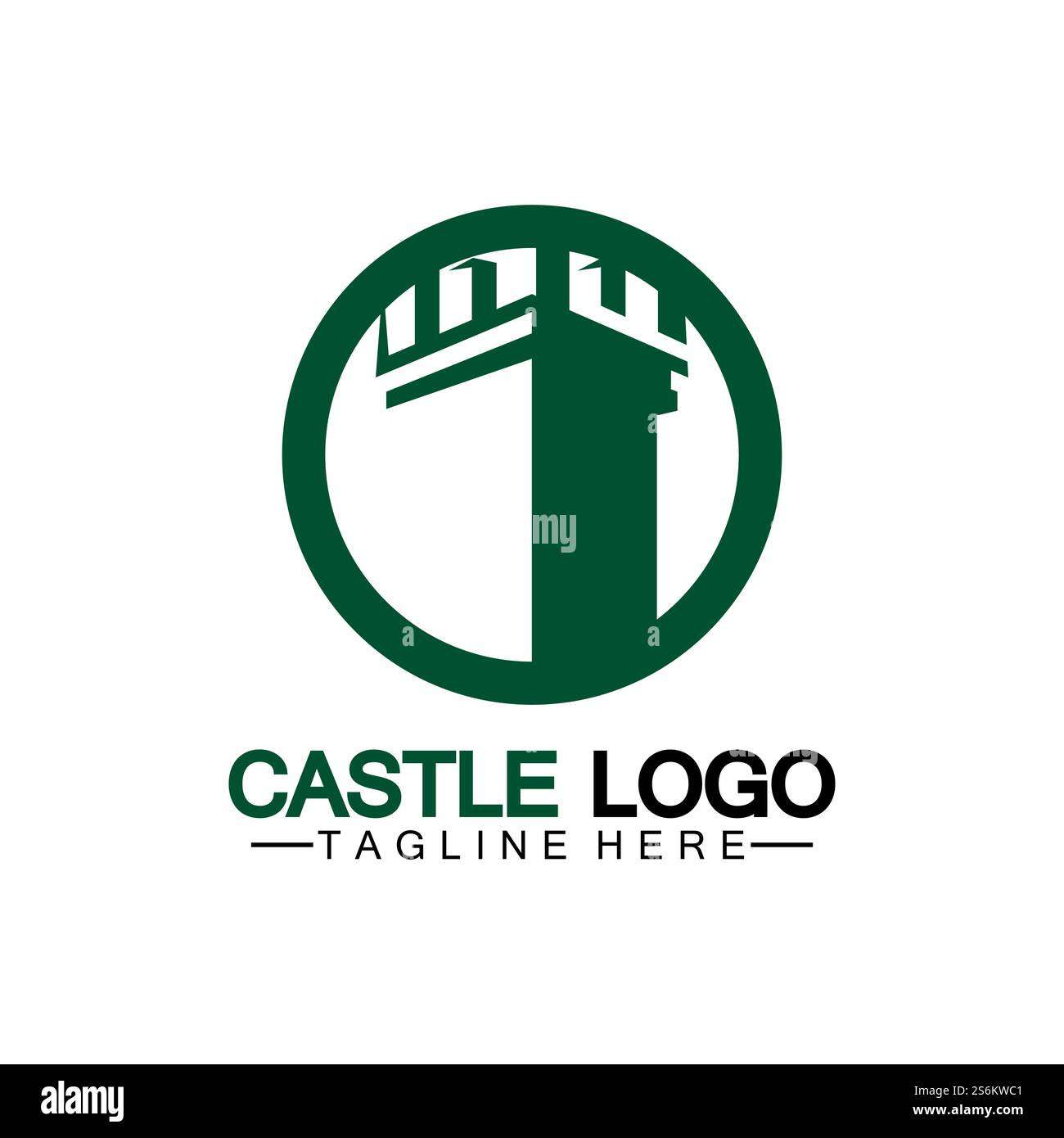 Castle Logo symbol vector illustration design template Stock Vector ...