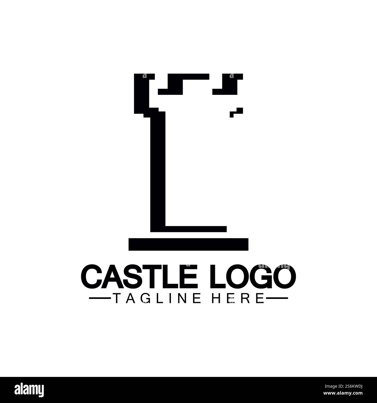 Castle Logo symbol vector illustration design template Stock Vector ...