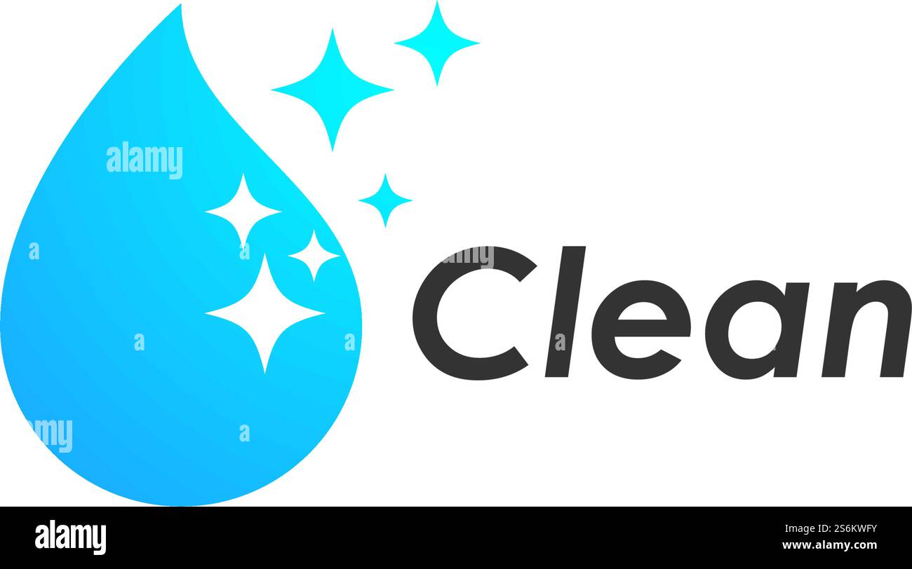 Cleaning logo and symbol ilustration vector template Stock Vector