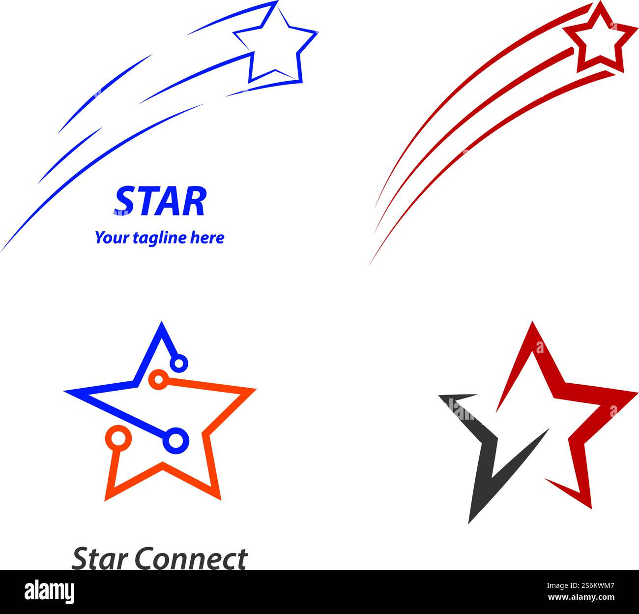 Star Logo illustration vector design Stock Vector