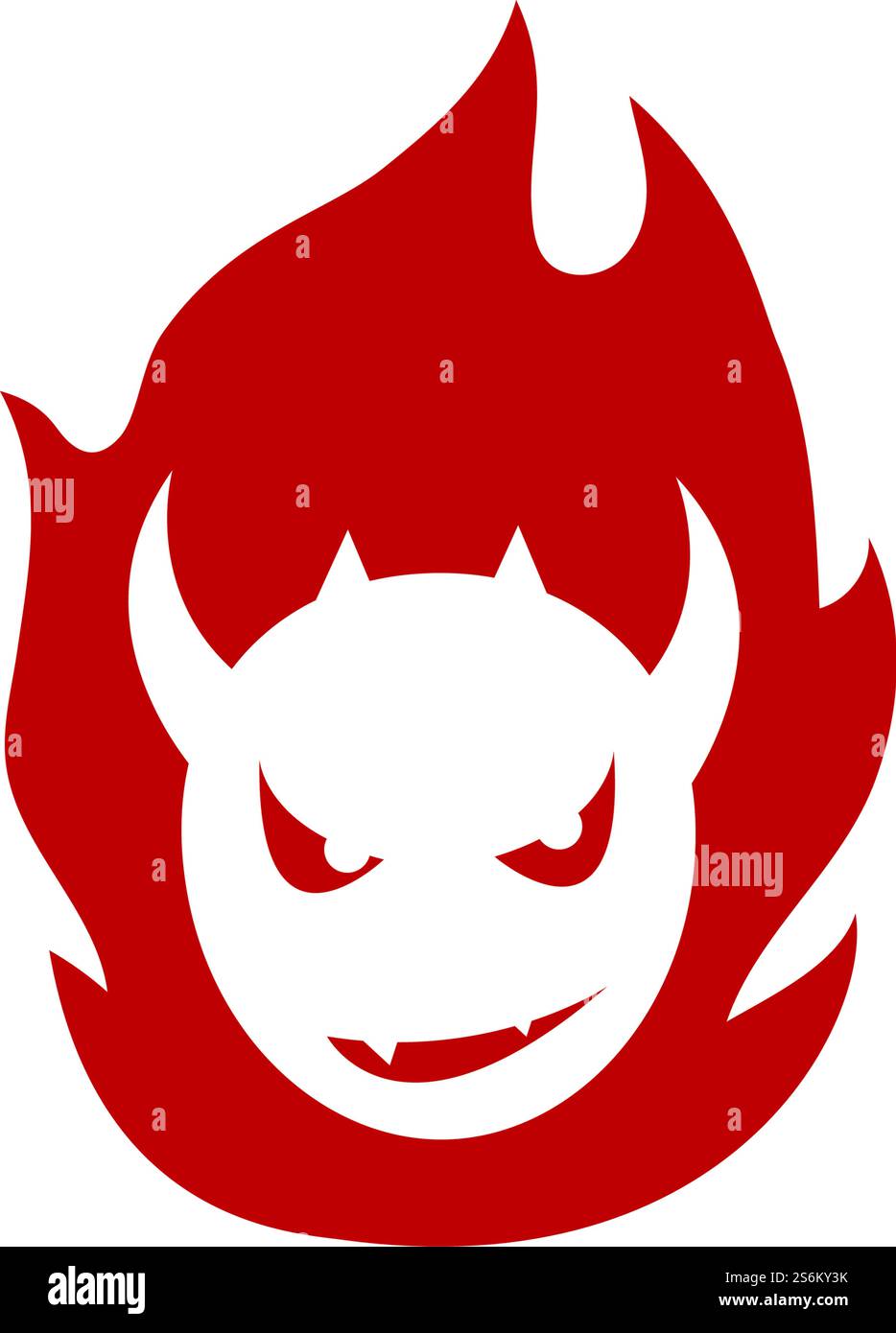 Devil logo ilustration vector template Stock Vector