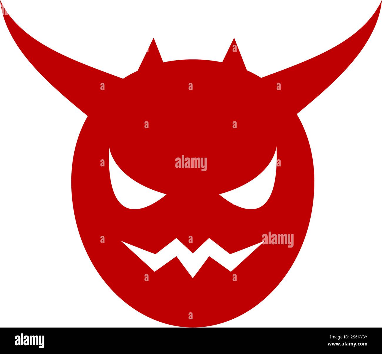 Devil logo ilustration vector template Stock Vector