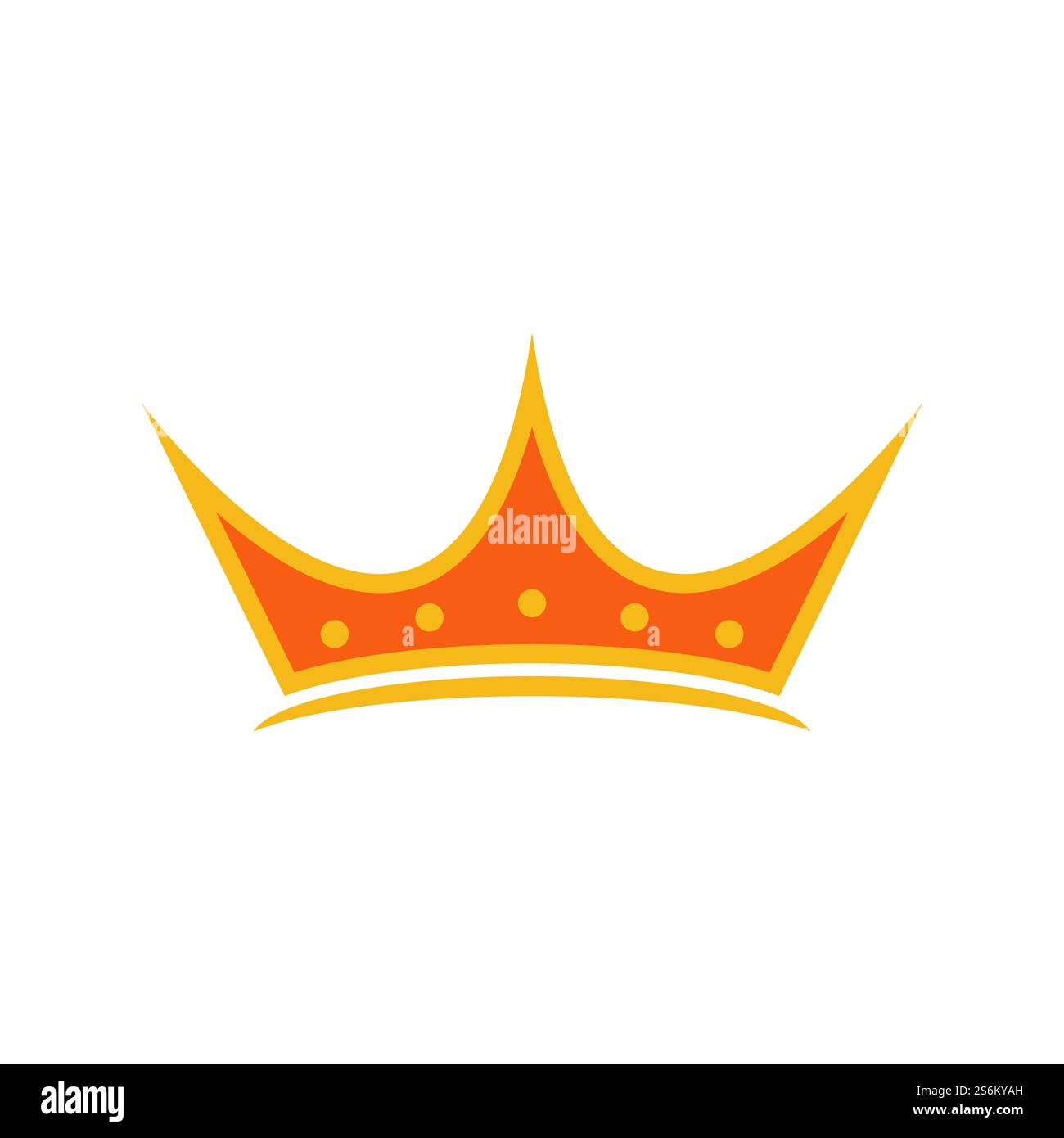 Royal King Queen Crown Elegant Luxury logo design Stock Vector Image ...