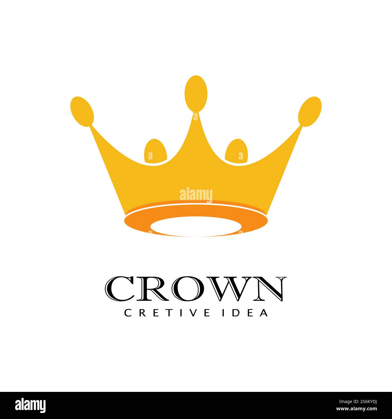 Royal King Queen Crown Elegant Luxury logo design Stock Vector Image ...