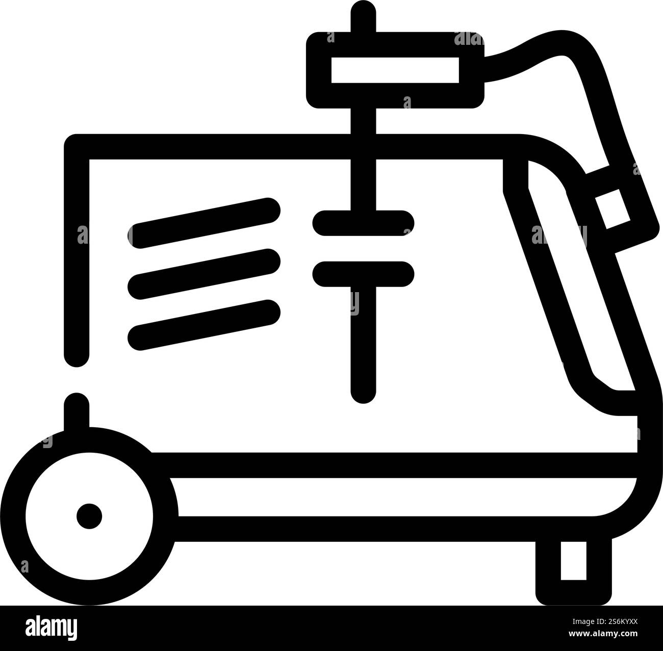 electric welding line icon vector. electric welding sign. isolated ...