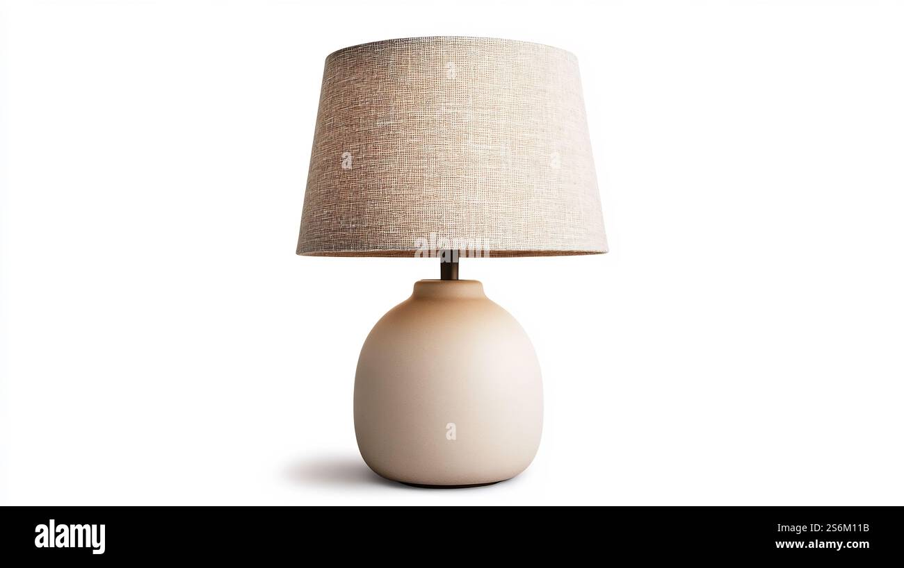 Curated visual reference: Gallery Detail: Elegant Fabric Shade Table Lamp Providing Warm And Ambient Lighting