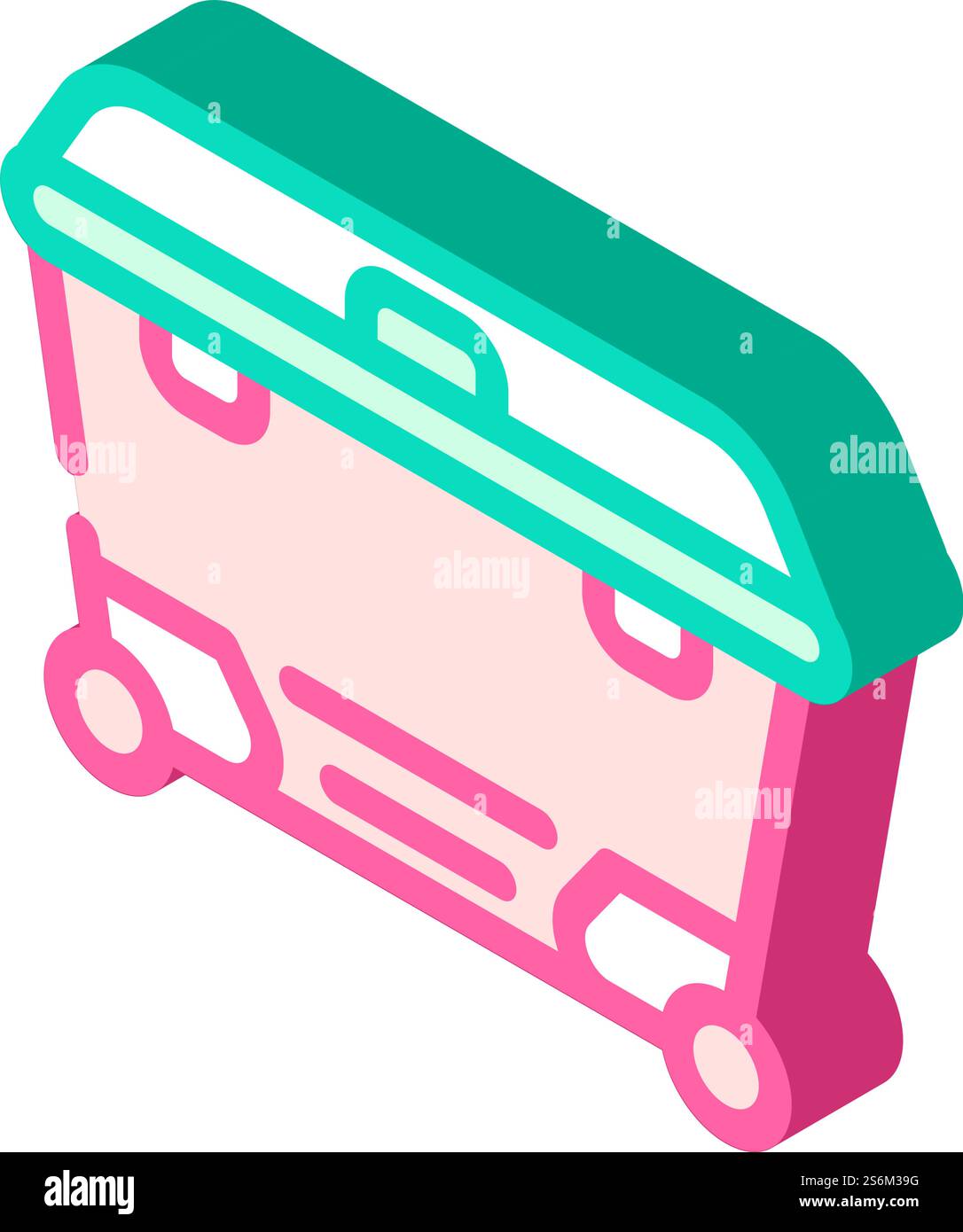 waste container isometric icon vector. waste container sign. isolated ...