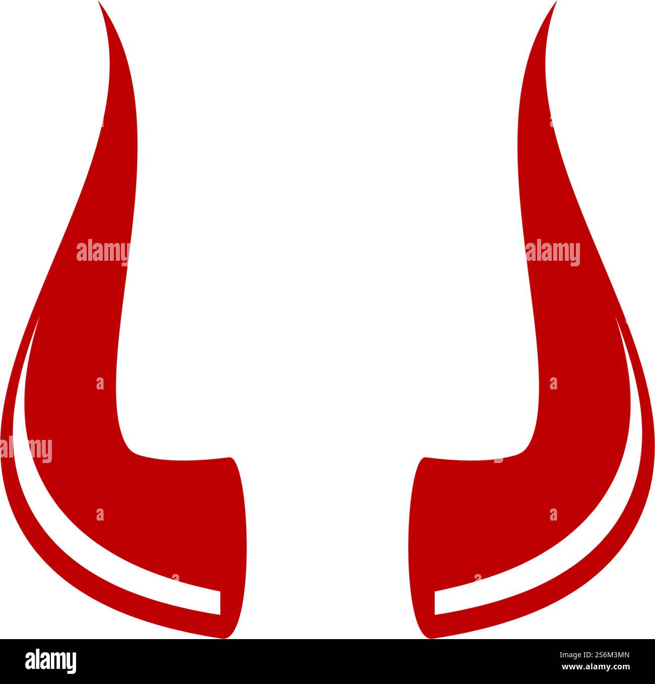 Devil Horn logo vector flat design Stock Vector Image & Art - Alamy