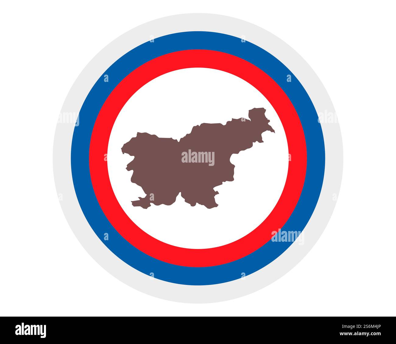 Slovenia map national map hi-res stock photography and images - Alamy