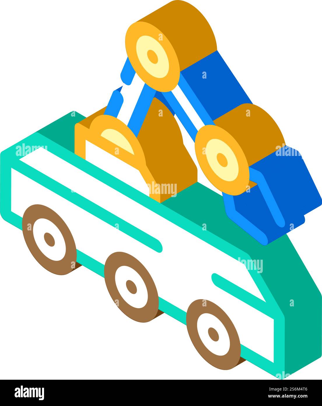 mine neutralization robot isometric icon vector. mine neutralization ...