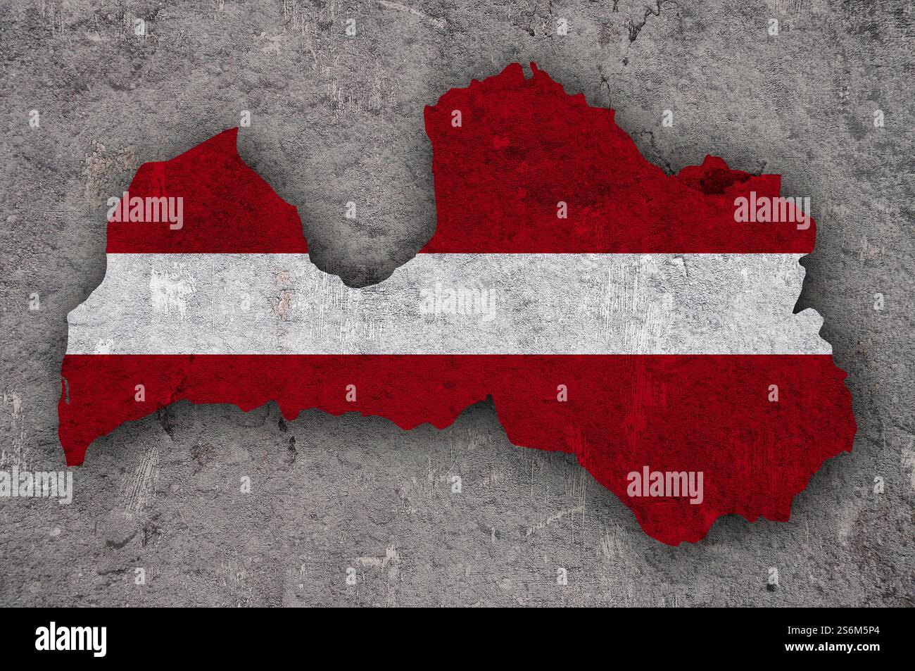 Latvia flag on concrete hi-res stock photography and images - Alamy