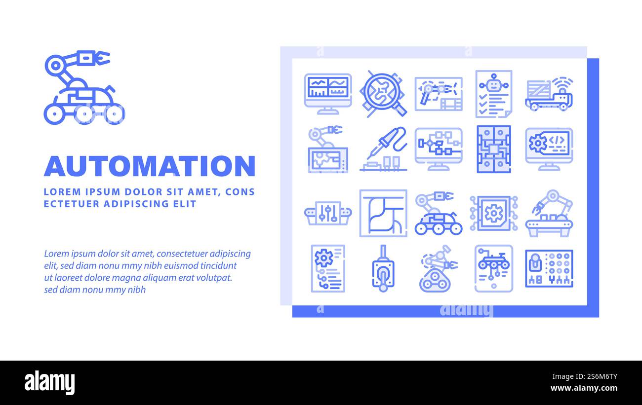 Logistics Service Landing Web Page Header Banner Template Vector ...