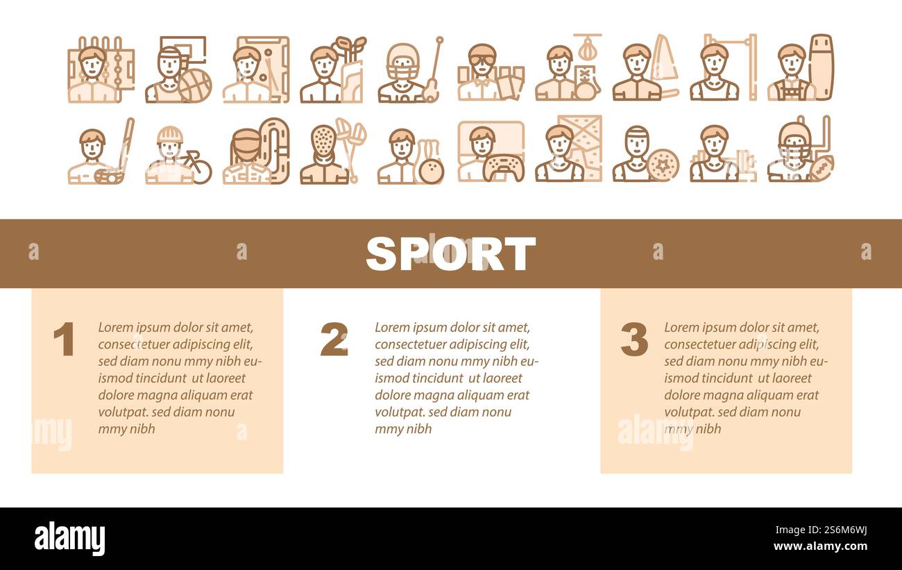 Stair And Achievement Landing Web Page Header Banner Template Vector ...