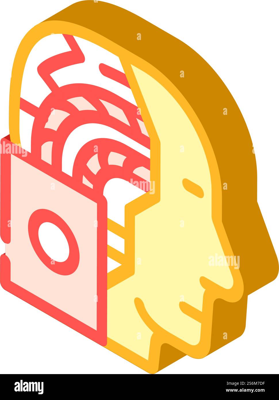 artificial intelligence robot isometric icon vector. artificial intelligence robot sign. isolated symbol illustration. artificial intelligence robot isometric icon vector illustration Stock Vector
