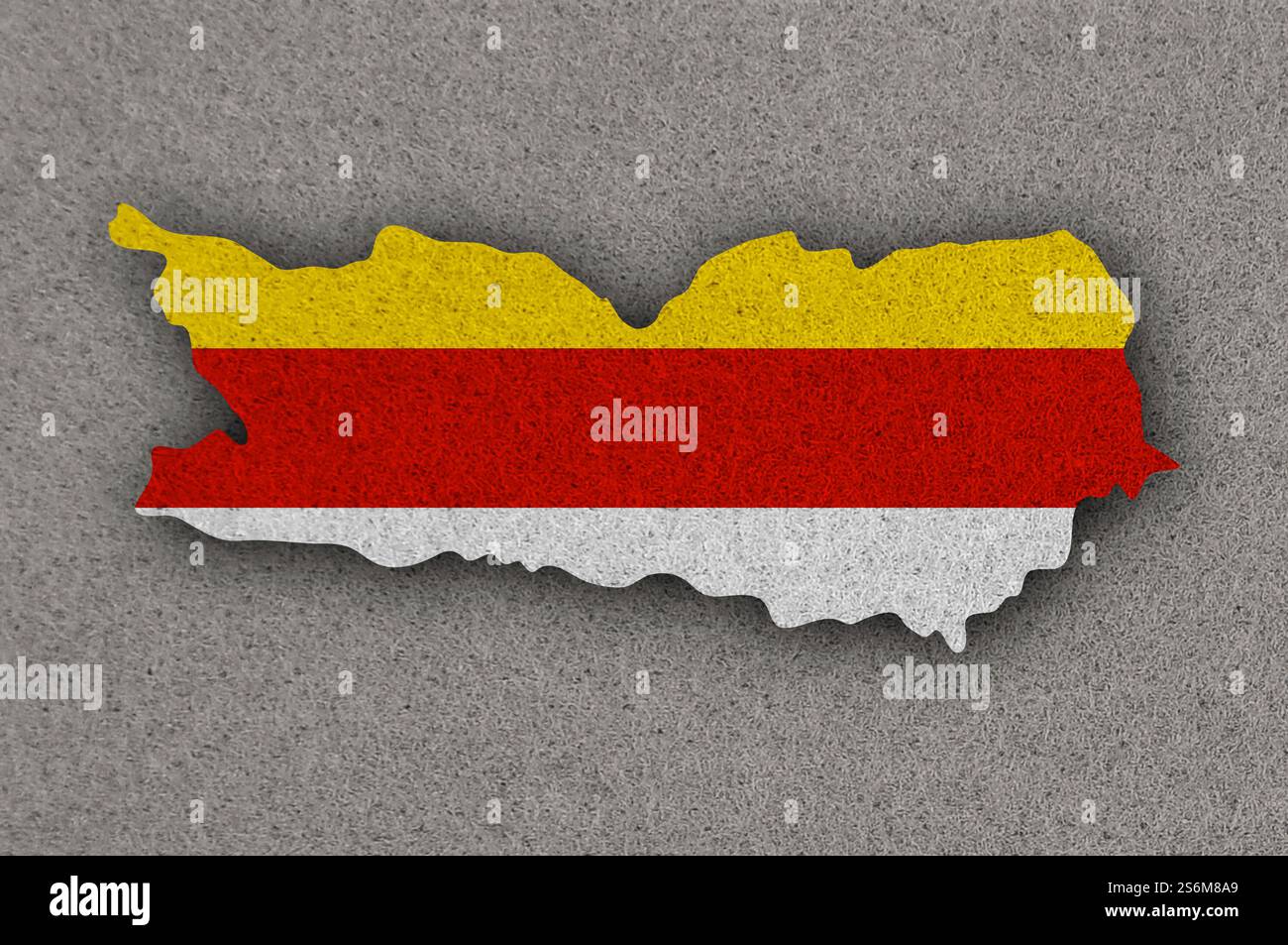 Map and flag of Carinthia on felt Stock Photo - Alamy