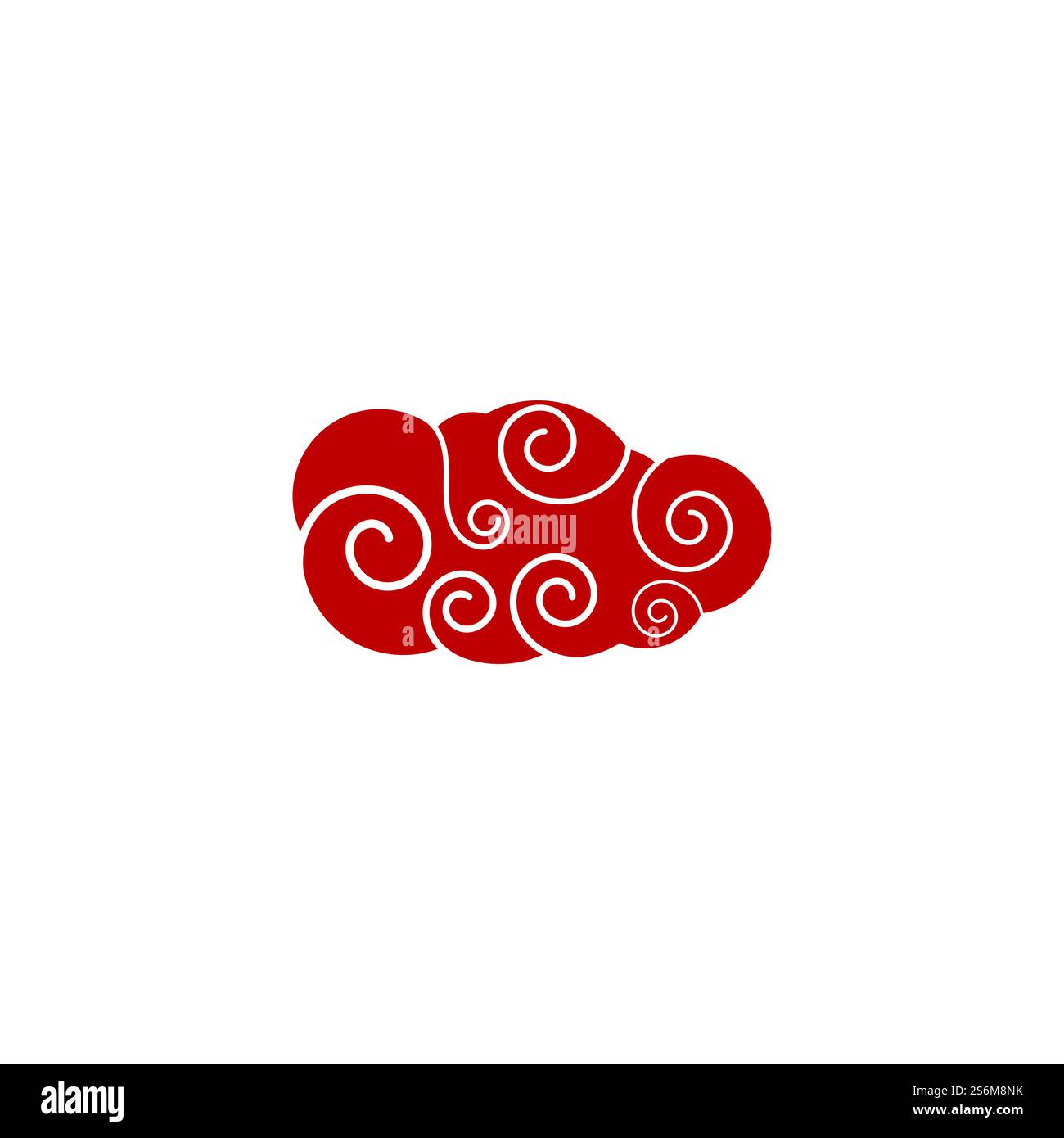 chinese clouds logo vector illustration template Stock Vector